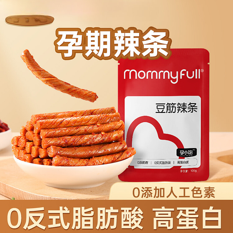 孕小饱零食豆筋辣条100g/袋