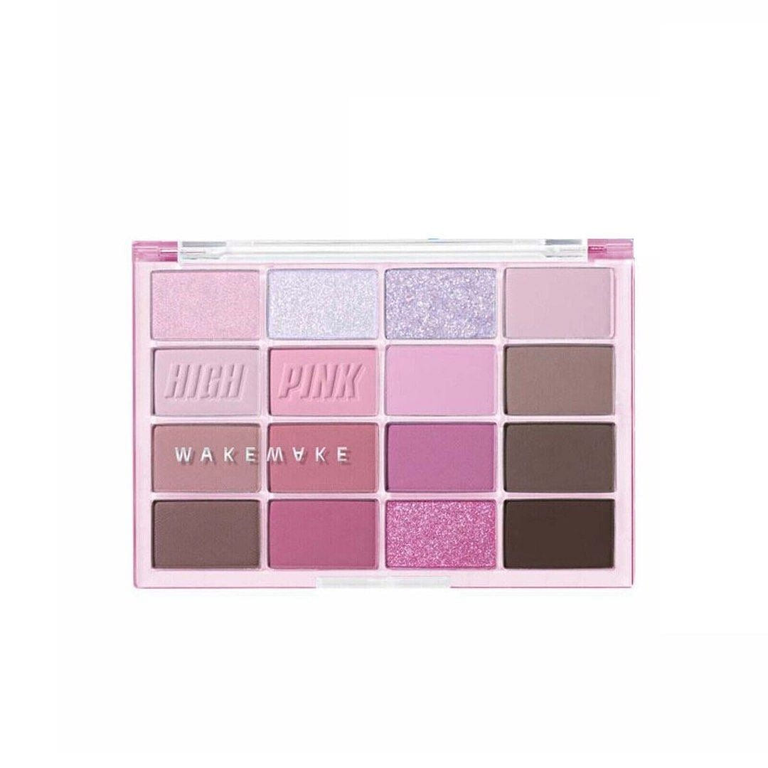 WAKEMAKE Soft Blurring 16 Colors Eye Palette #09 High Pink 1 each