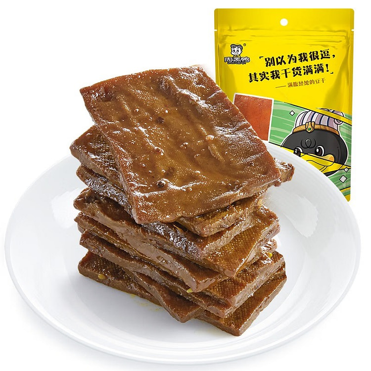 Zhouhei duck Marinated dried tofu Spicy Snack Vacuum Package 120g