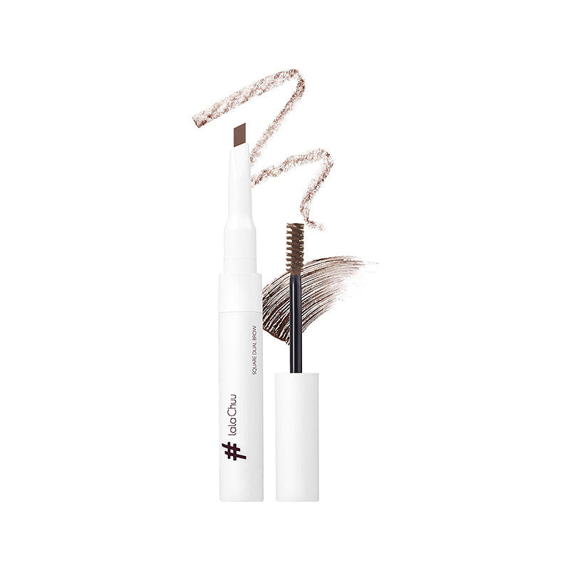 lalaChuu Square Dual Brow 2.7g Light Brown 1 each
