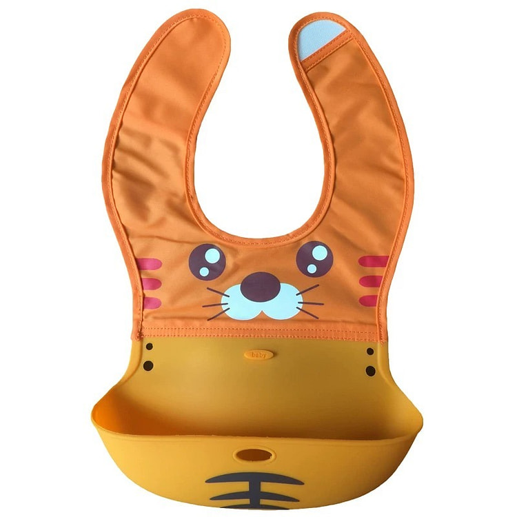 Nectar Baby Cloth and Silicone Bib-Tigei 1 each