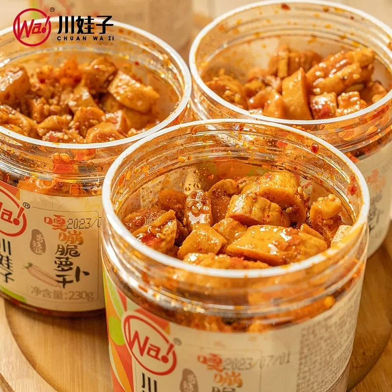 Chuan Wazi spicy crispy radish 230g 230 g