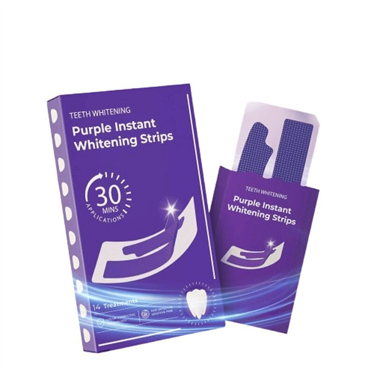 V34 Teeth Whitening Strips Purple 1 Box 1 pack