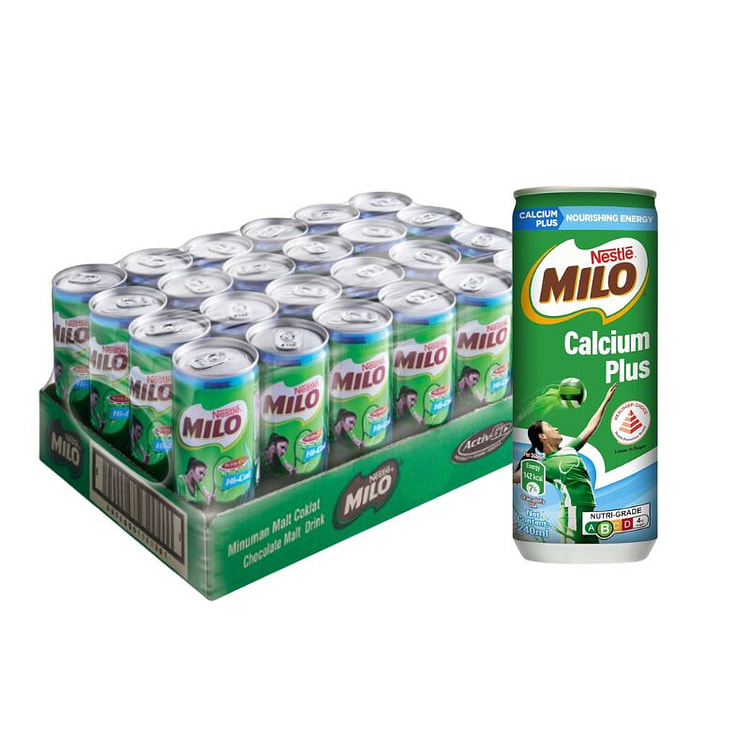 Nestle Milo Calcium Plus Drink 240ml Pack of 24
