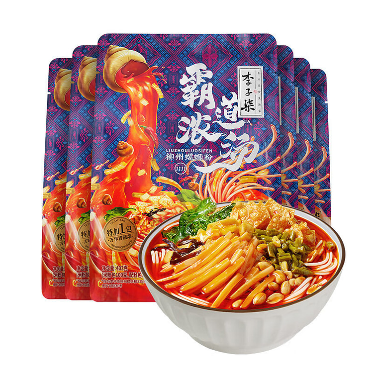 李子柒 霸道浓汤 柳州螺蛳粉 方便速食米粉米线