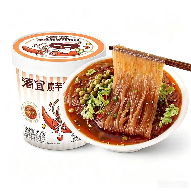 清宜魔芋酸辣粉荞麦轻食代餐217g 217 克