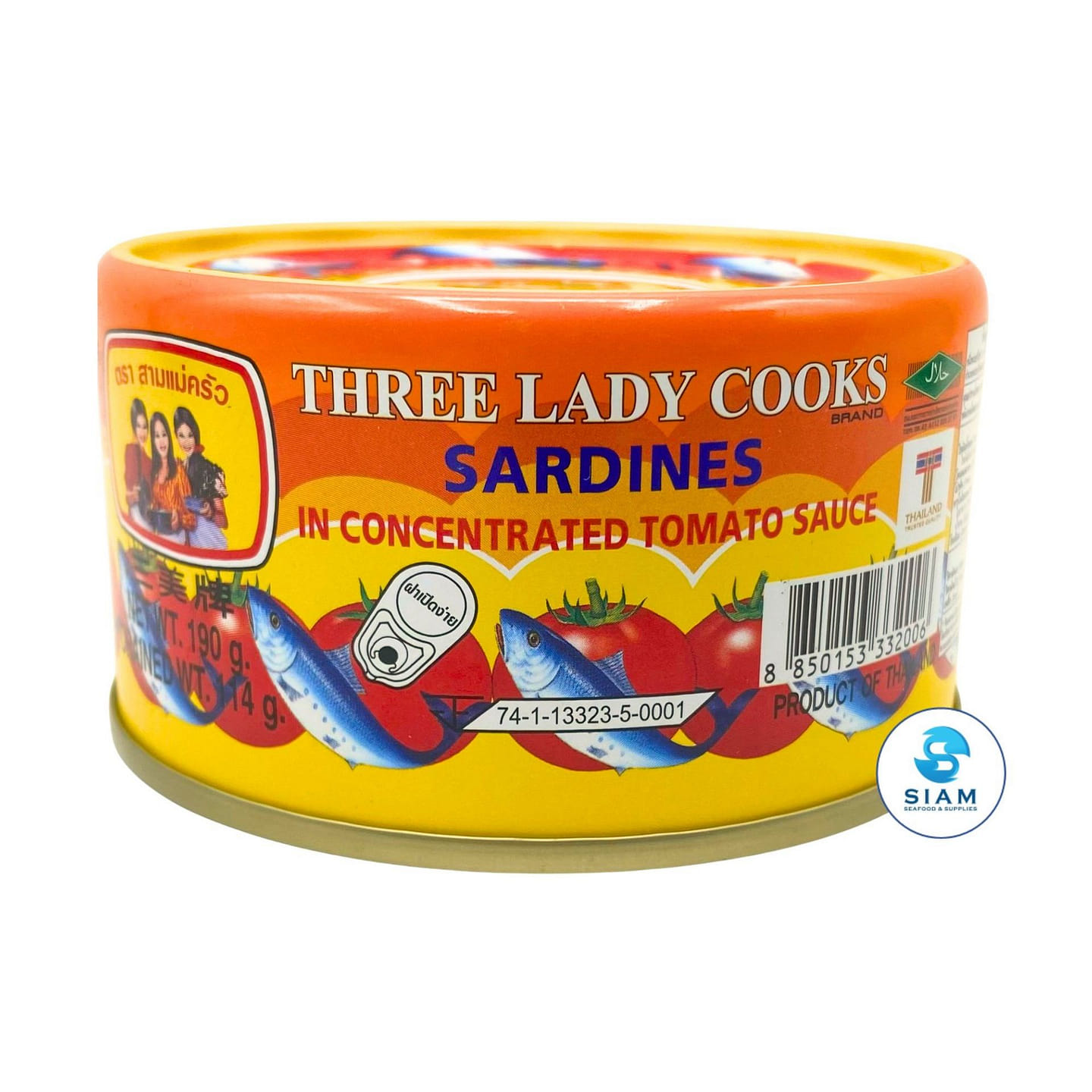 Three Lady Cooks Sardines in Concentrated Tomato 6.7 oz