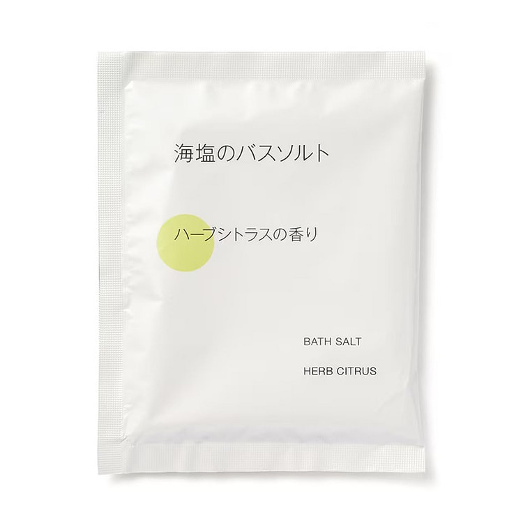 muji 无印良品 海盐浴盐 柑橘香 40g/袋