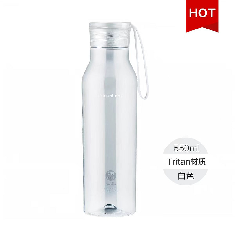 乐扣乐扣 夏季水杯Tritan  550ml白色款 1 瓶