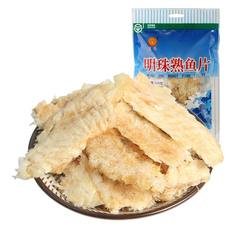 明珠深海手撕熟鱼片1袋 海鲜零食