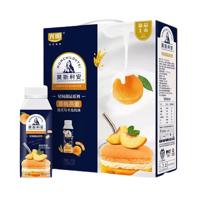 MOMCHILOVTSI Yellow Peach & Oats Yogurt 200 g*10 bottles