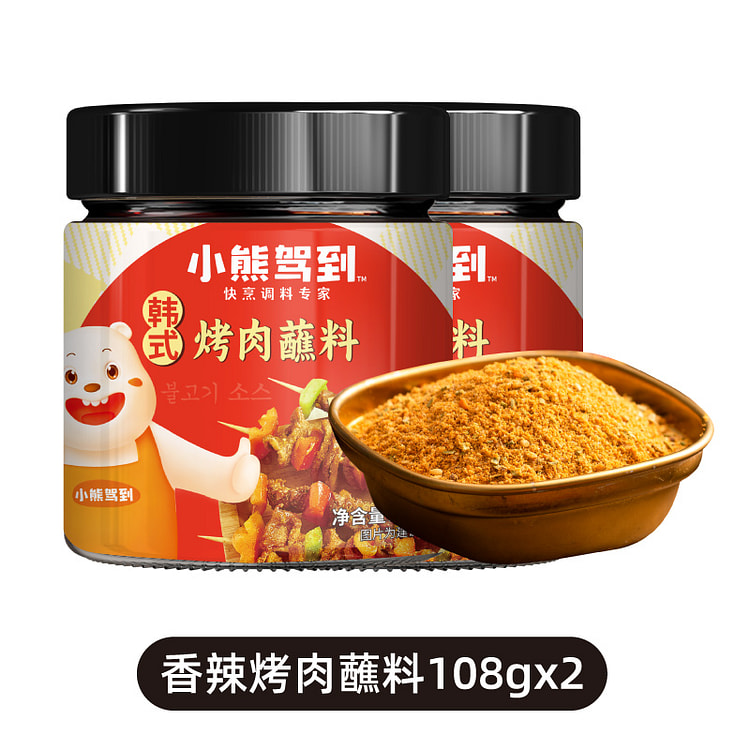 小熊驾到蘸料香辣108g*2瓶 216 克
