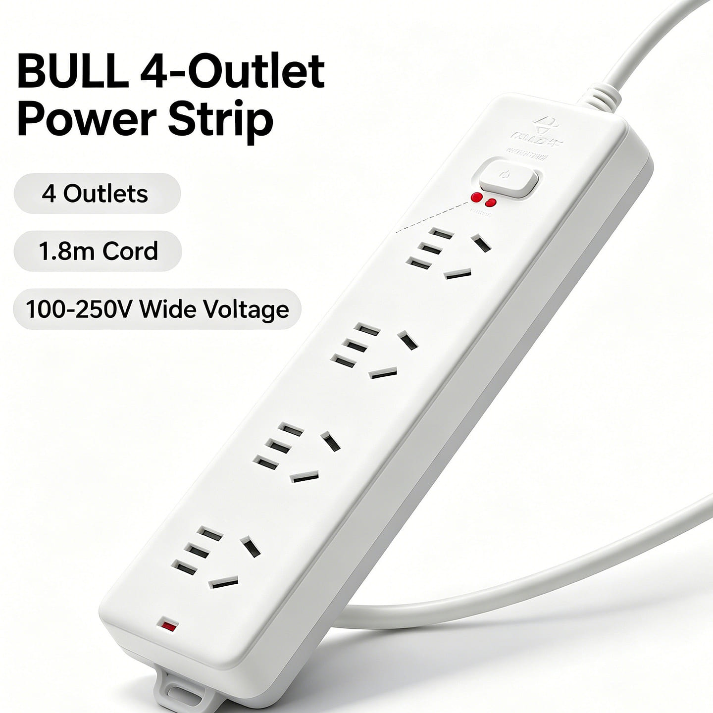 BULL US Standard Plug Adapter Travel Power Socket 1 each