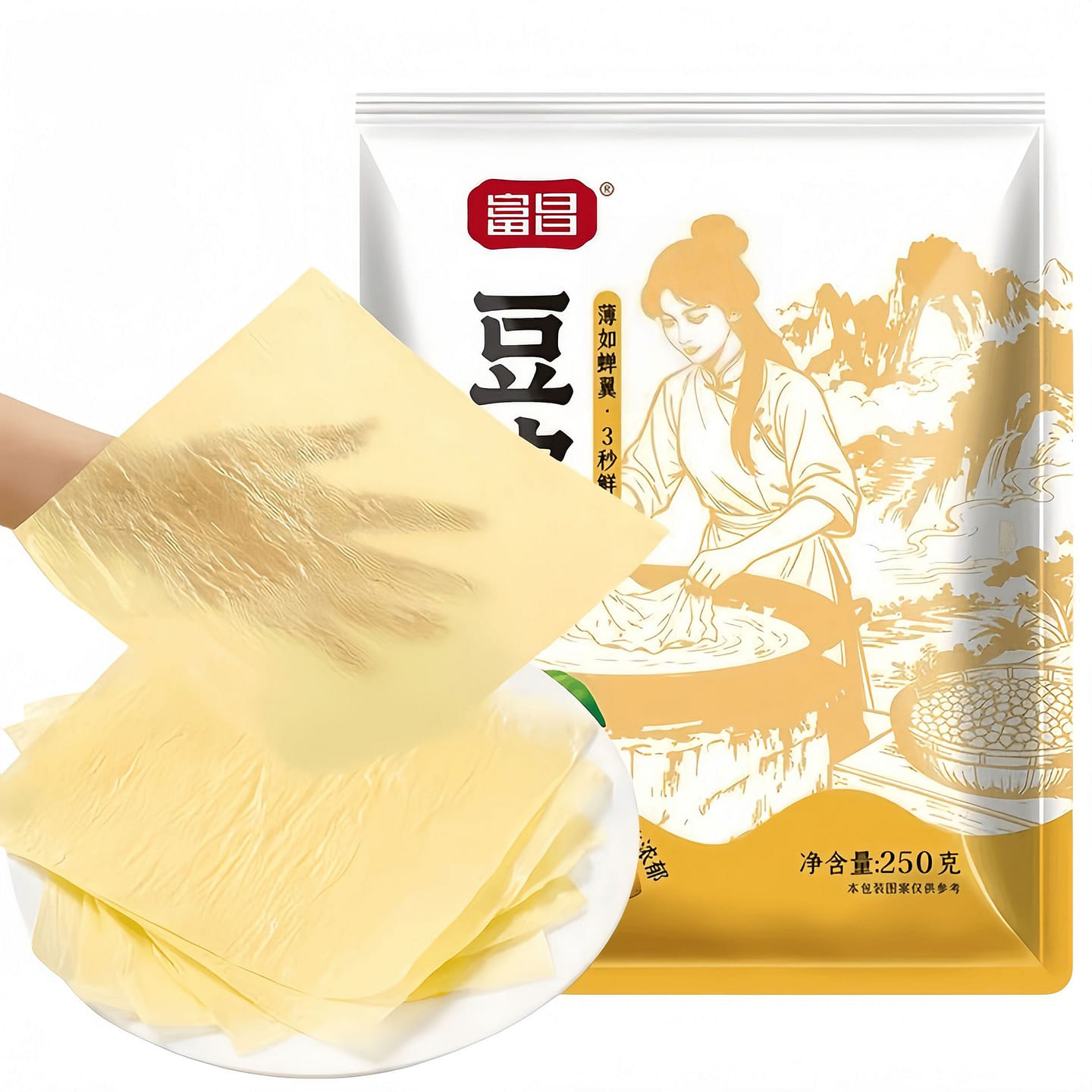 1 bag of thin tofu skin and dried tofu skin 250 g