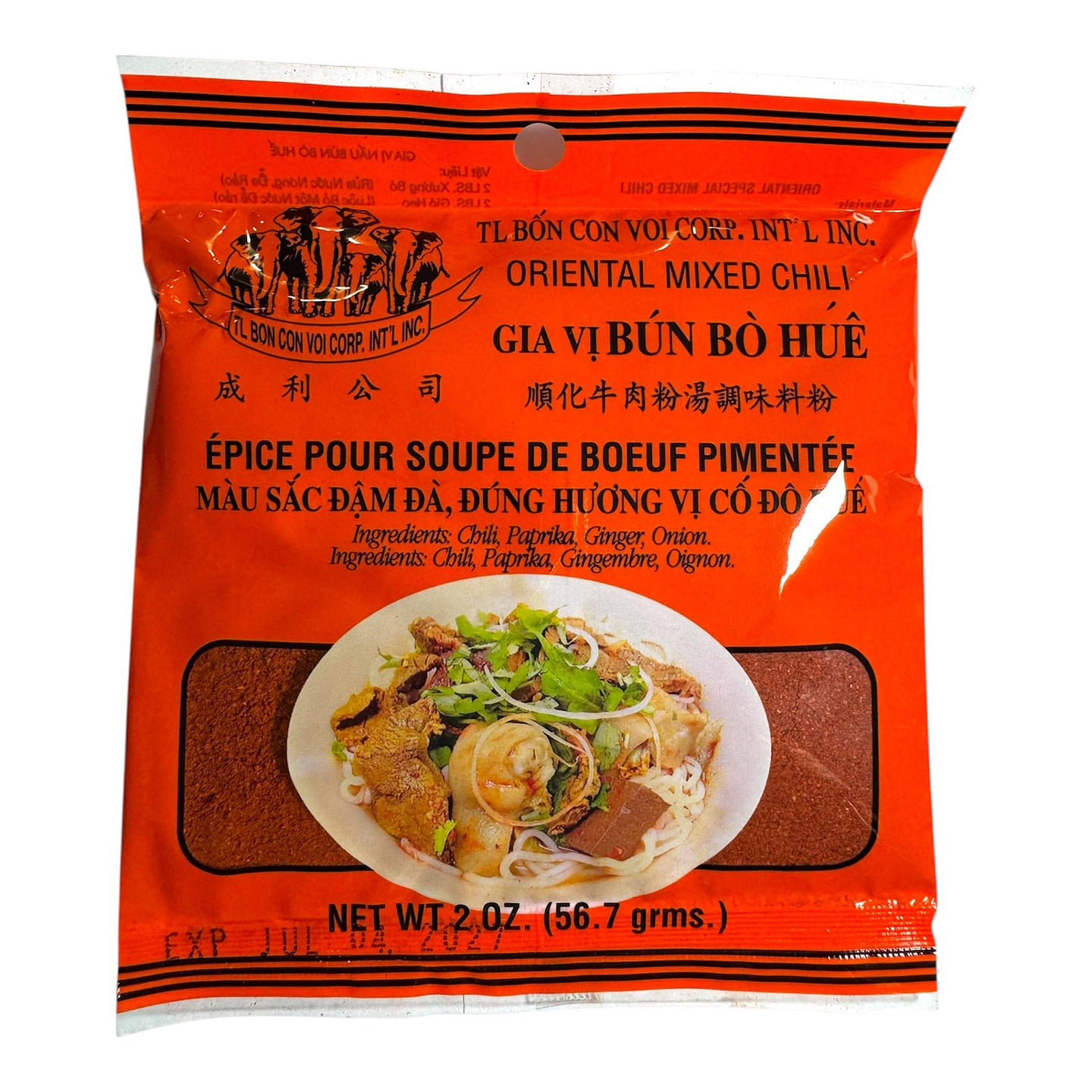 [Bon Con Voi] Oriental Mixed Chili BBH Spice Mix 56.7 g