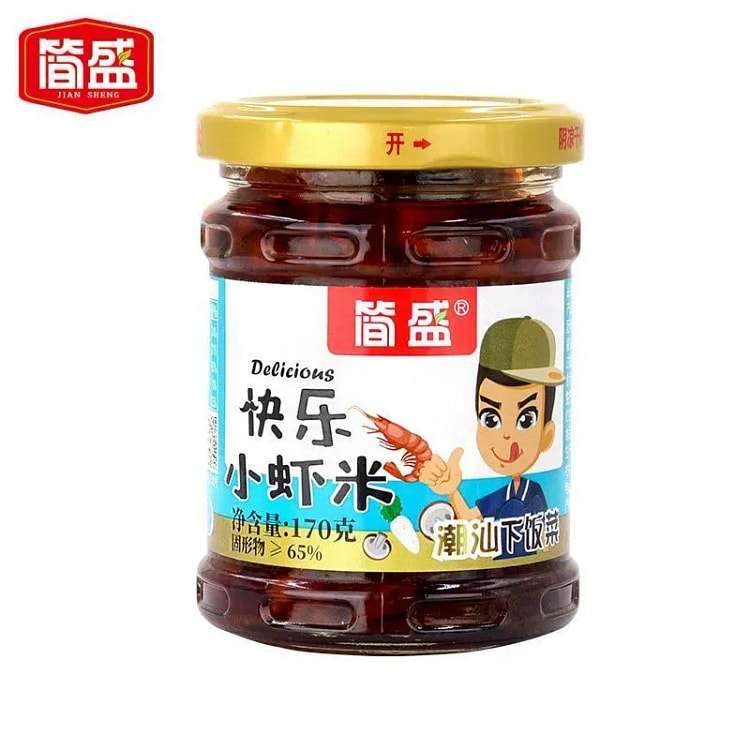 小虾米酱微辣虾酱即食拌饭虾仔酱佐粥下饭菜170g 170 克