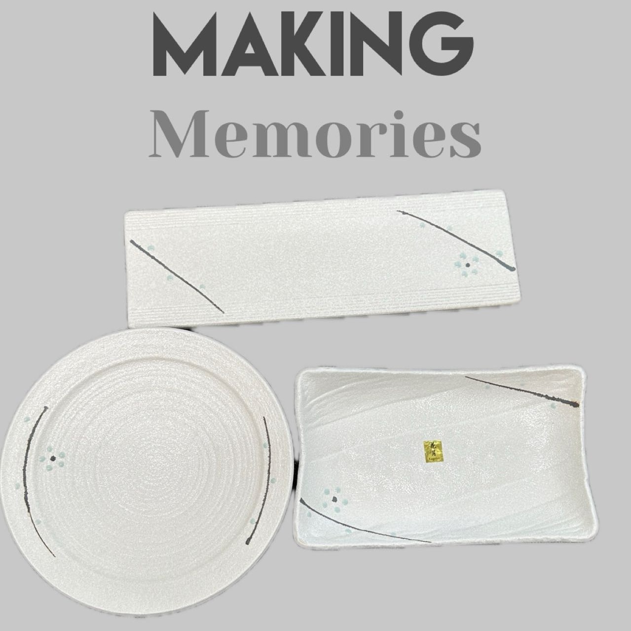 Advertisement for Sushi Plate Set 3 อัน
