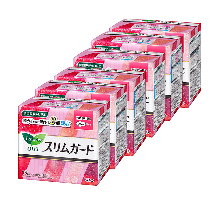 Kao Laurier Slim Guard Regular Pads (25cm) 6 Pack