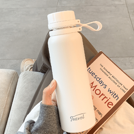 Premium Stainless Steel Coffee Thermos Bottle ( 23OZ/650ML)-White 1 each