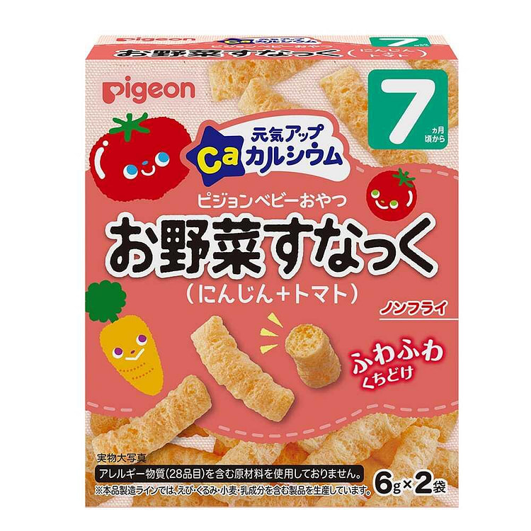 PIGEON 胡萝卜西红柿婴儿磨牙饼干6g*2袋 1 份