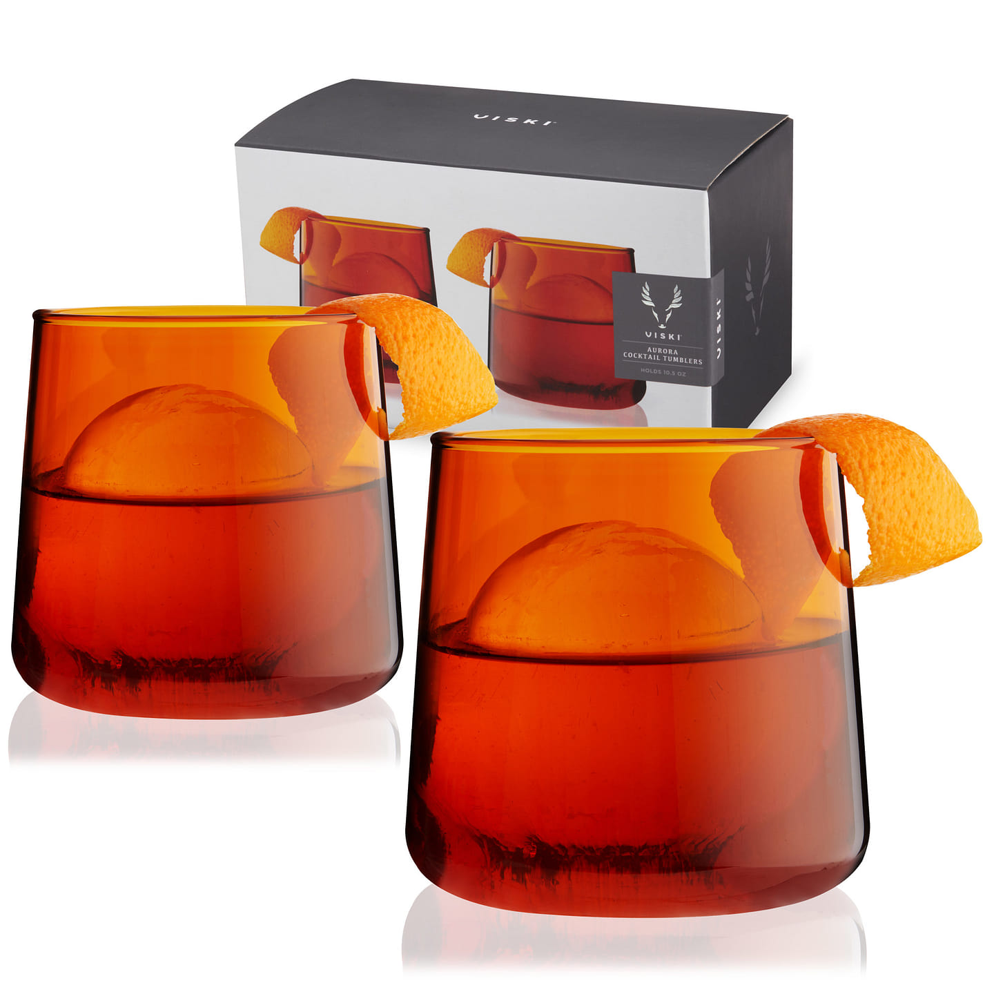 Amber Aurora Cocktail Tumblers (set of 2) 2 each