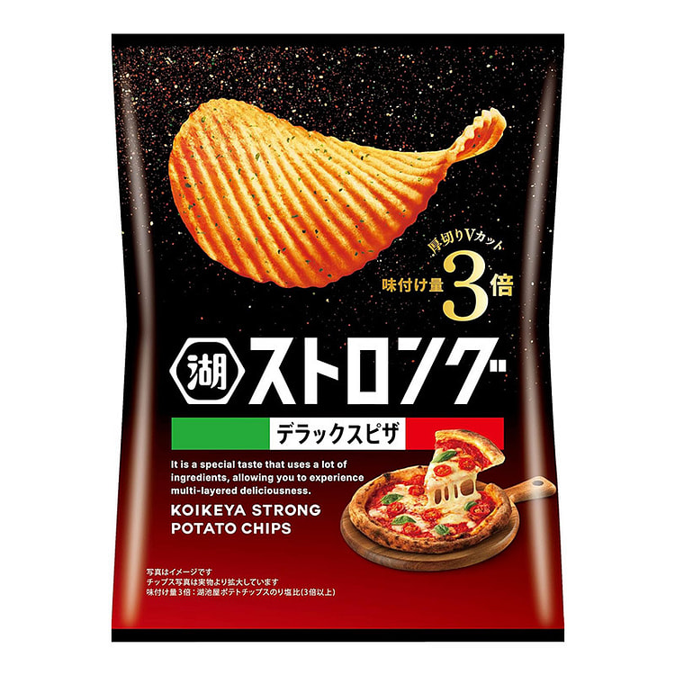 Koikeya Strong Potato Chips  Super Rich Pizza