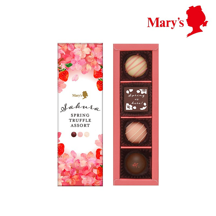 Mary‘s 春季樱花草莓 巧克力 4枚