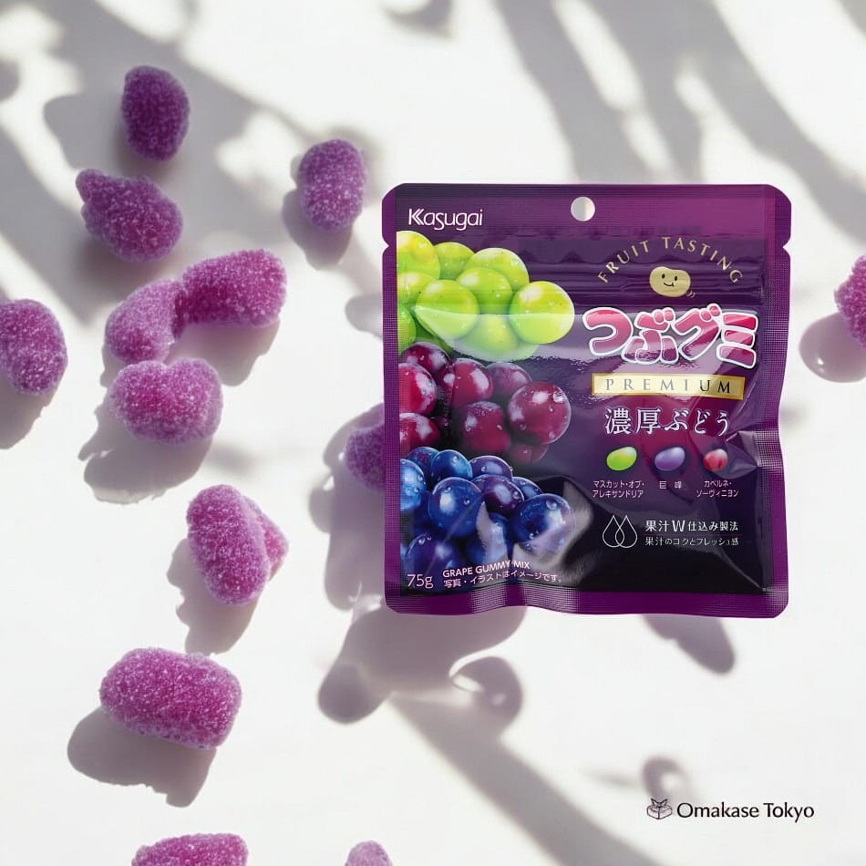 Tsubu Gummy PREMIUM - Rich Grape 75 グラム