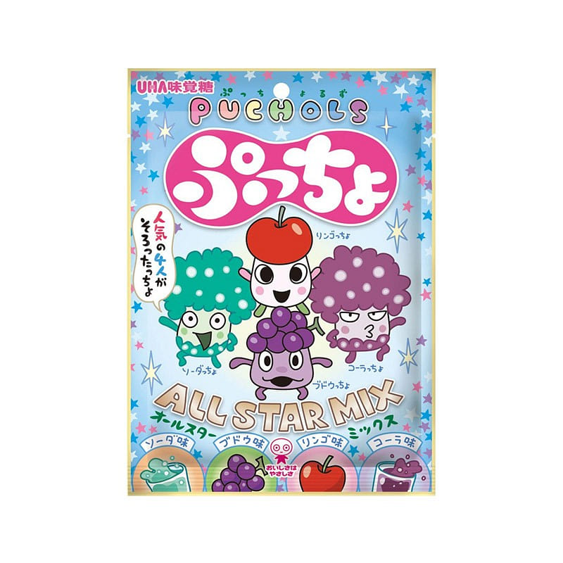 UHA taste candy 4 kinds of fruit flavors 88g 1 each
