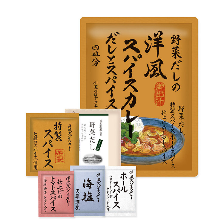 茅乃舎 蔬菜高汤洋风香料咖喱 调味与香料 1 份