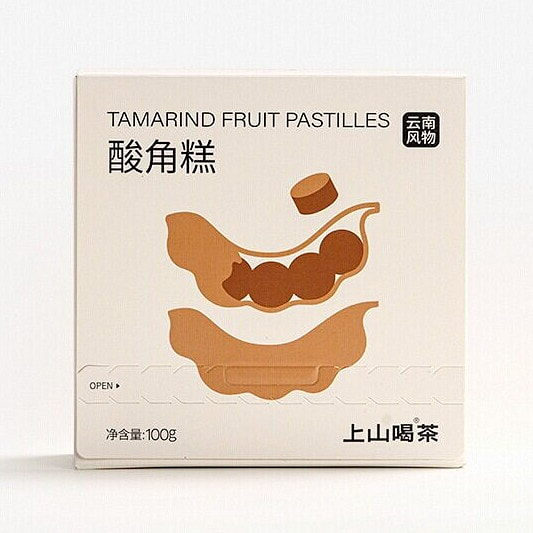 上山喝茶周边云南风物酸角糕100g 100 克
