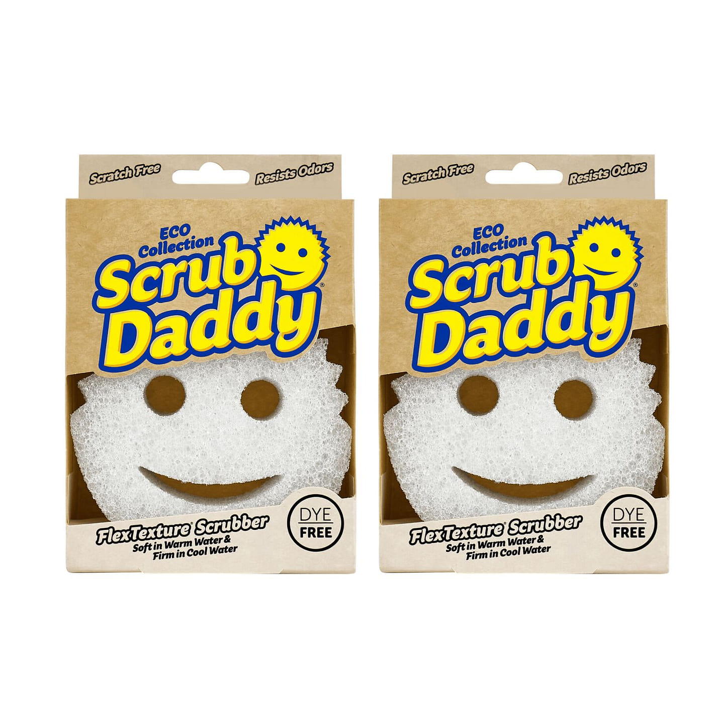 Scrub Daddy Scrubbers and Sponges (Pack of 2) 1 each