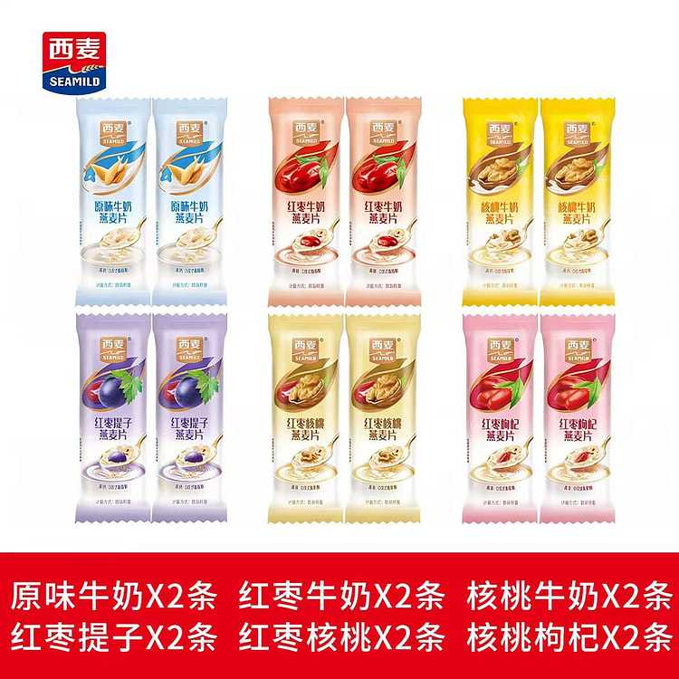 6-flavor cereal mix pack 12 bags