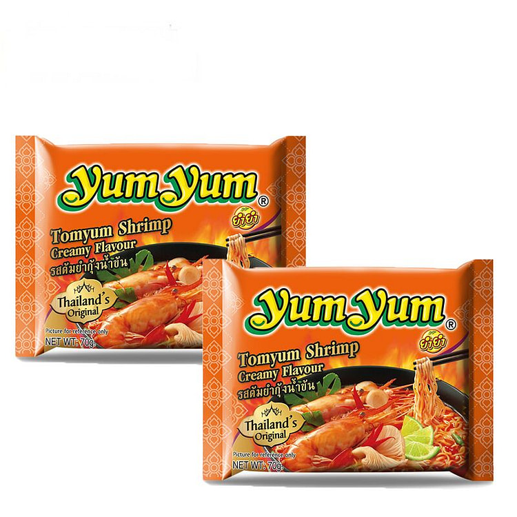 泰国yumyum冬阴功浓汤味方便面70g*2