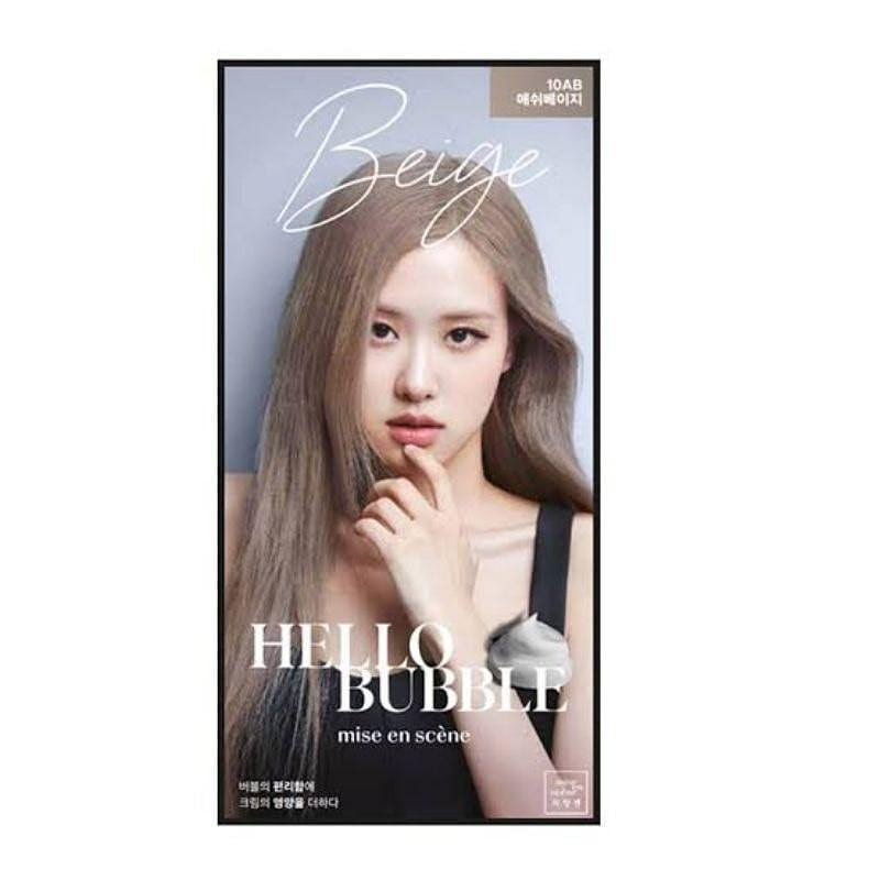 Mise en Scene 10AB Ash Beige Hello Bubble Hair Color 95g 1 box