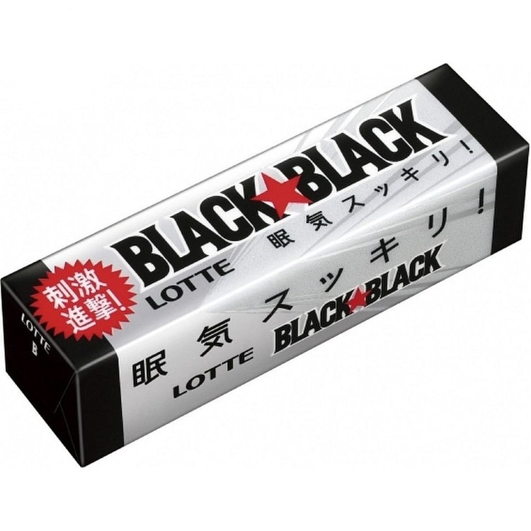 LOTTE BLACK提神醒脑强效刺激薄荷口香糖
