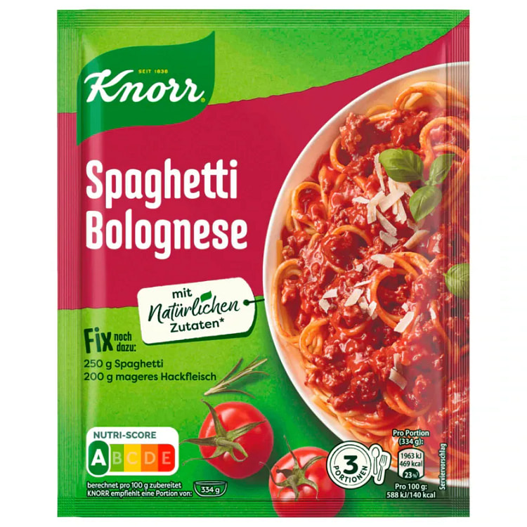 German Knorr Bolognese Typically Italian