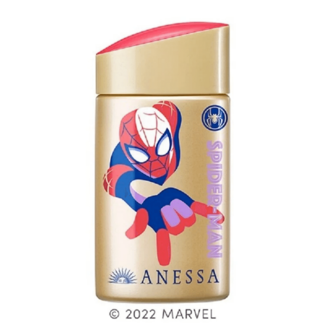 Anessa Sunscreen Gold Bottle 2022 Marvel Edition PF50 PA++++ 60ml Spider-Man 1 count