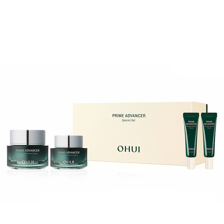 OHUI Prime Advancer De-aging Protein Cream Set
