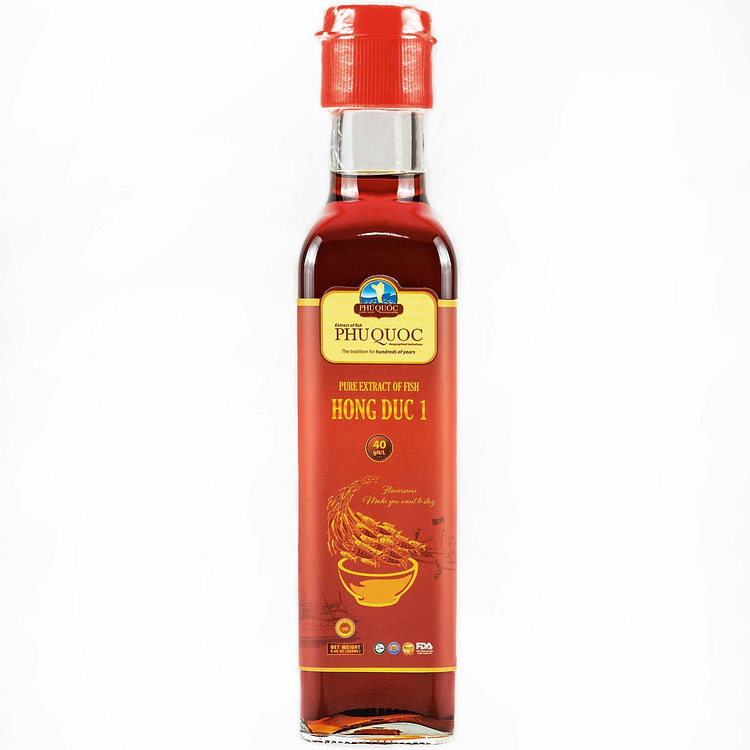 Nước Mắm Hồng Đức 1 - 40*N, 1 Năm Ủ, 100% TỰ NHIÊN 250ML