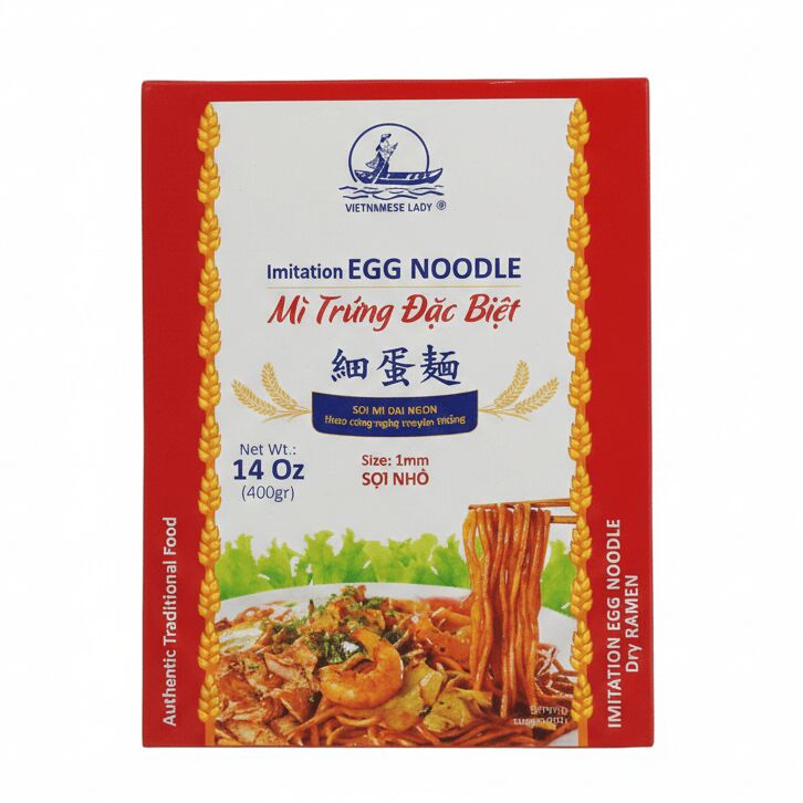 VIETNAMESE LADY Egg Noodle 1 mm 14 oz