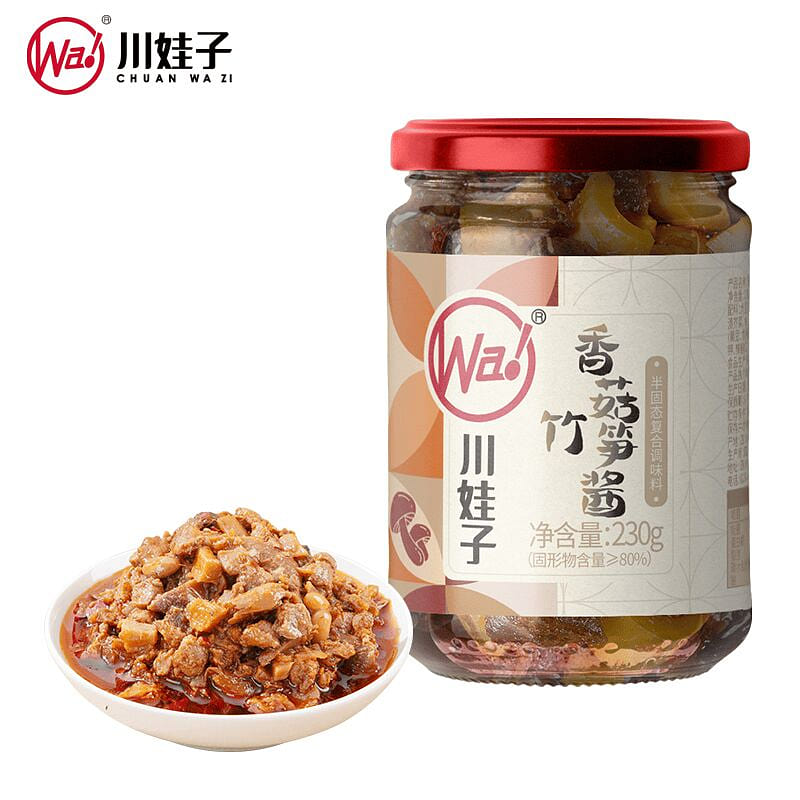 Sichuan Wazi mushroom bamboo shoot sauce 230g 230 グラム