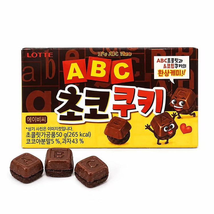 Lotte ABC Chocolate Cookies 50g 1 each