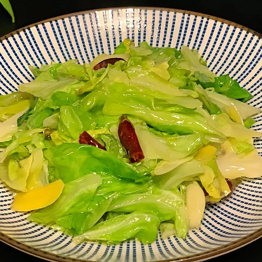 炝炒莲白  手撕包心菜   约360g