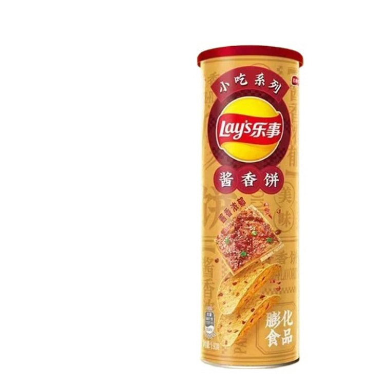 LeShi Potato Chips Snack Series Sauce Flavored Cake 90g * 1 Can