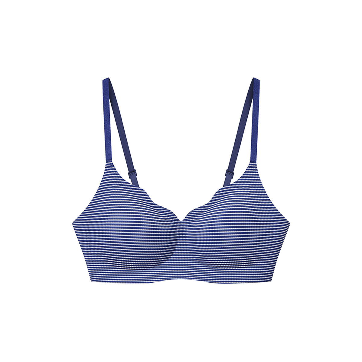 Ubras One Size Cool Striped Style Cloud Support Bra – Hook Style – Navy Blue 50 g
