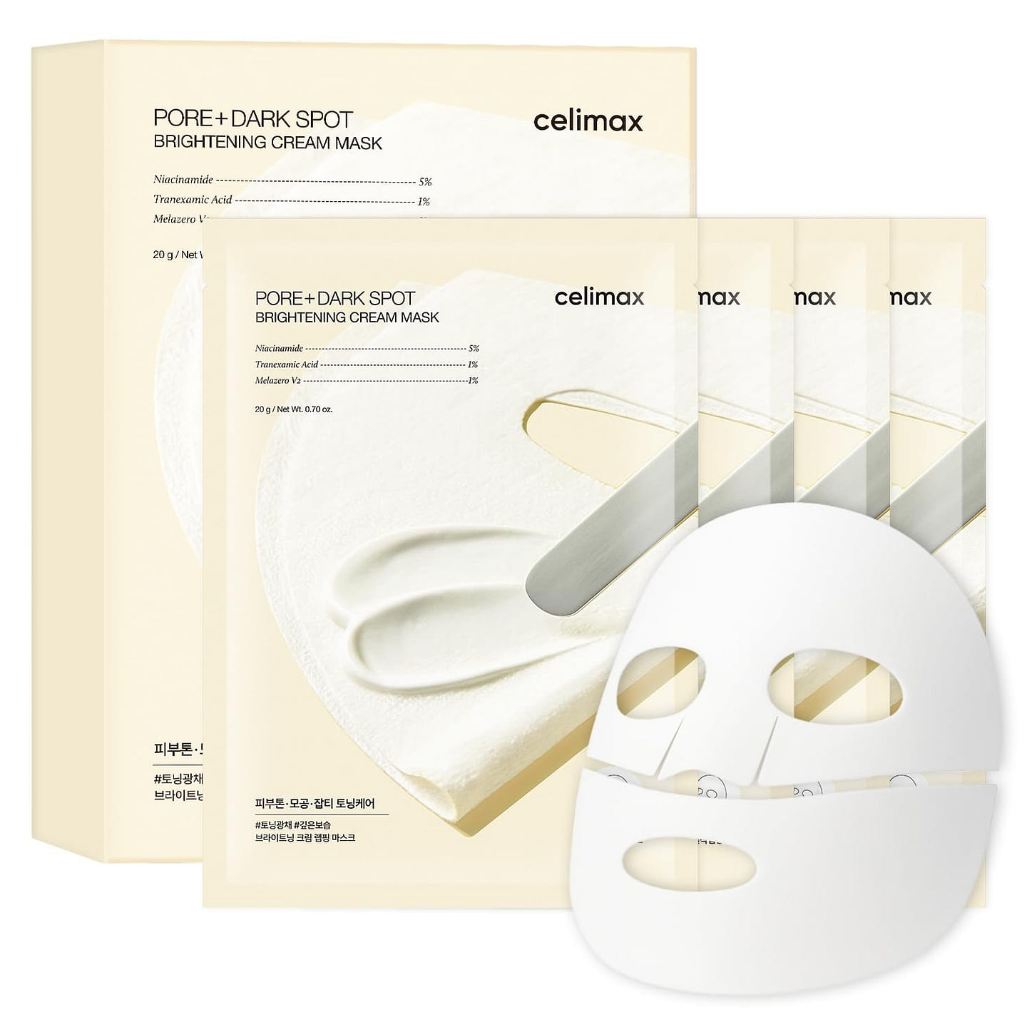 [Celimax] Pore+ Dark Spot Brightening Cream Mask 4 each