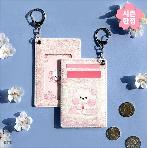 Get BT21 Minini Cherry Blossom Phone Card Pocket Holder by BTS RJ