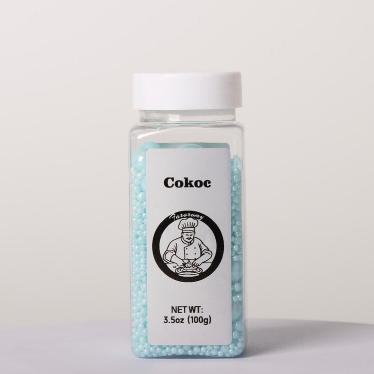 Cokoc 可食用彩针撒糖 蓝色珍珠