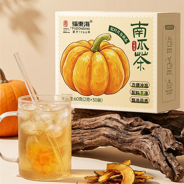 福东海 南瓜茶 韩国女团同款祛泡排湿茶水肿热饮冷泡 60 克